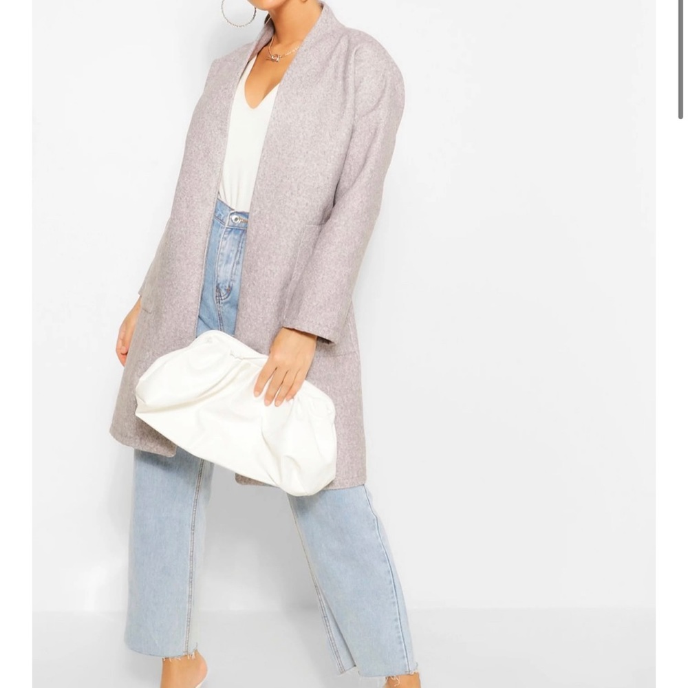 Grey pea coat